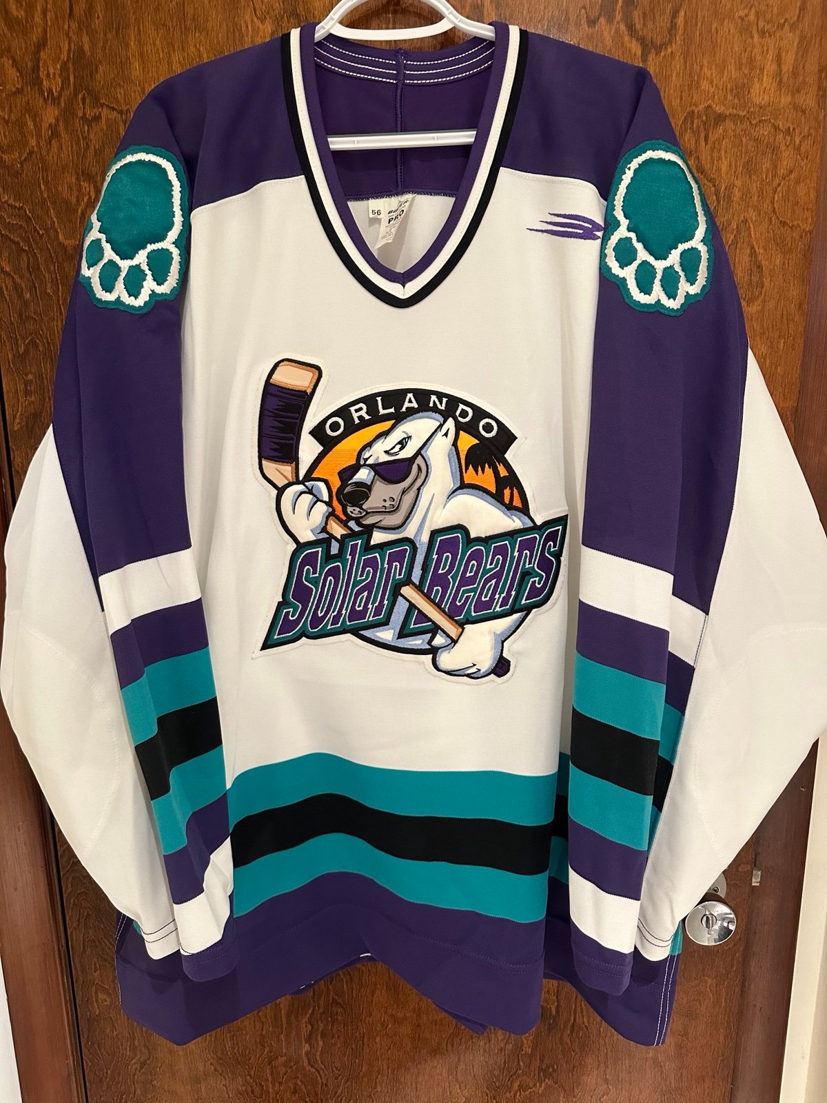 Orlando Solar Bears Bauer Pro On Ice Home Jersey (56) NWOT!