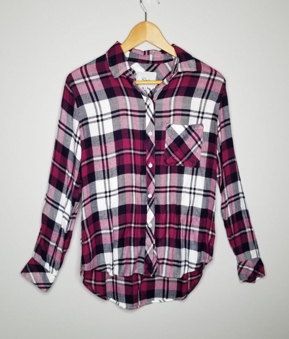 NWT Rails Hunter Plaid Button Down Flann