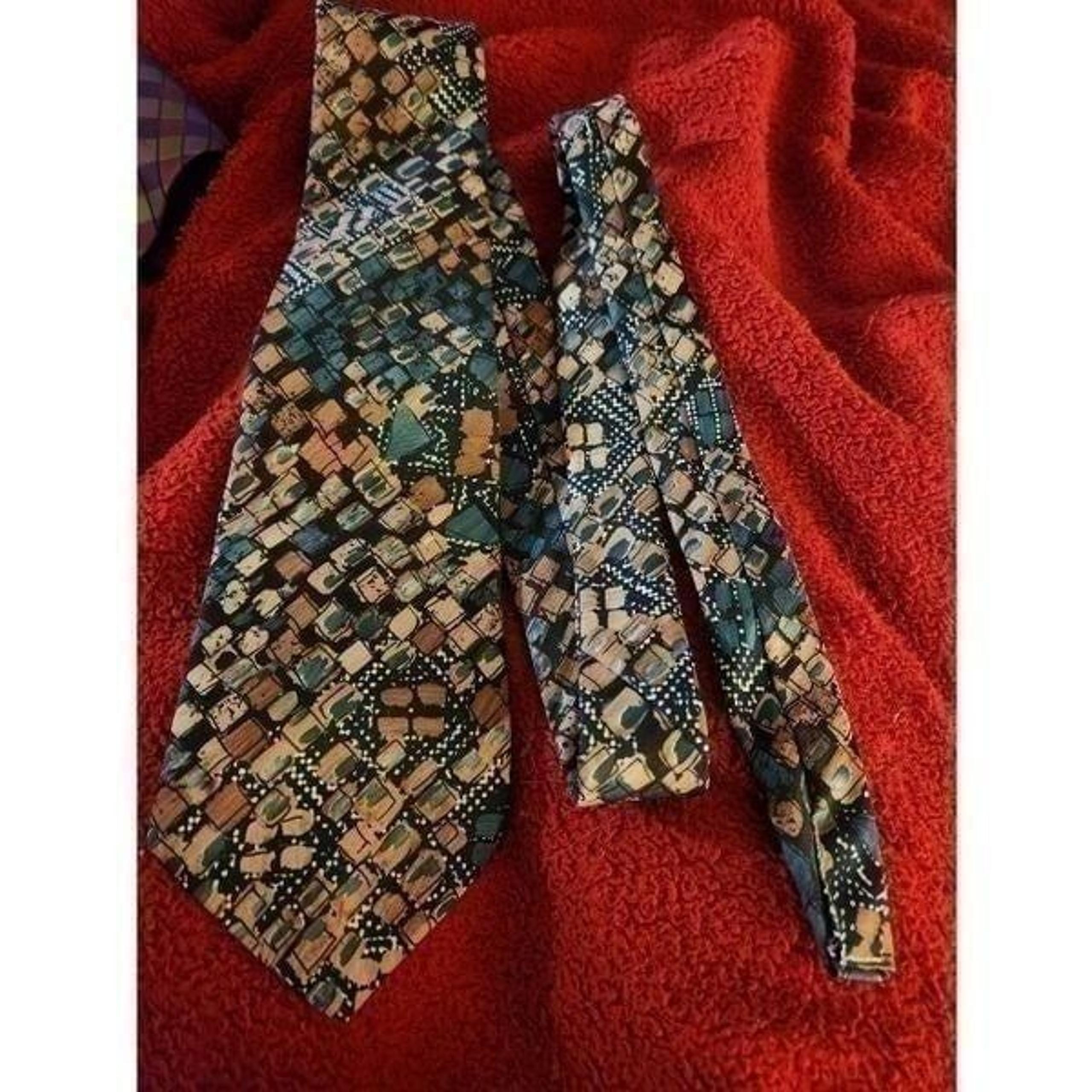 Green executive big and tall men's tie