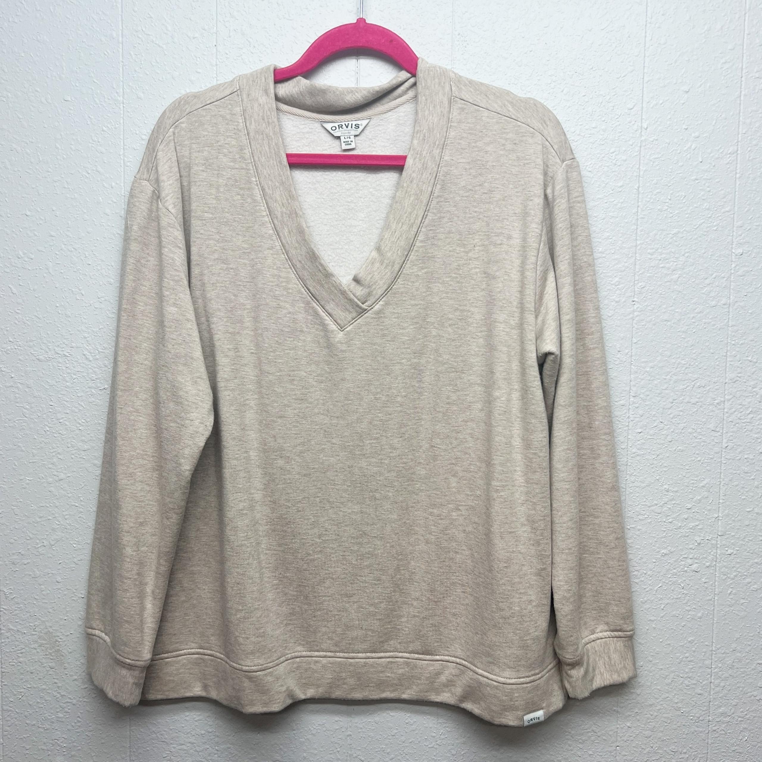 ORVIS Modal Blend Activewear Loungewear Soft Pullover Sweatshirt Womens Large