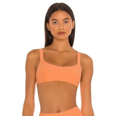 L*Space Jess Bikini Top in Tangy Orange Size Medium NWT