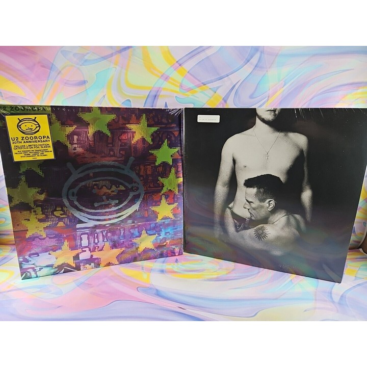 Lot of 2 U2 Records (New): Songs of Innocence, Zooropa 30th Anniversary