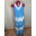 Sun dress tie dye muu muu boho blue white