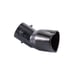 New Gunmetal Heart Shaped Stainless Steel Car Exhaust Pipe Muffler Tip Curved