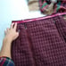 WORTH New York quilted midi skirt
