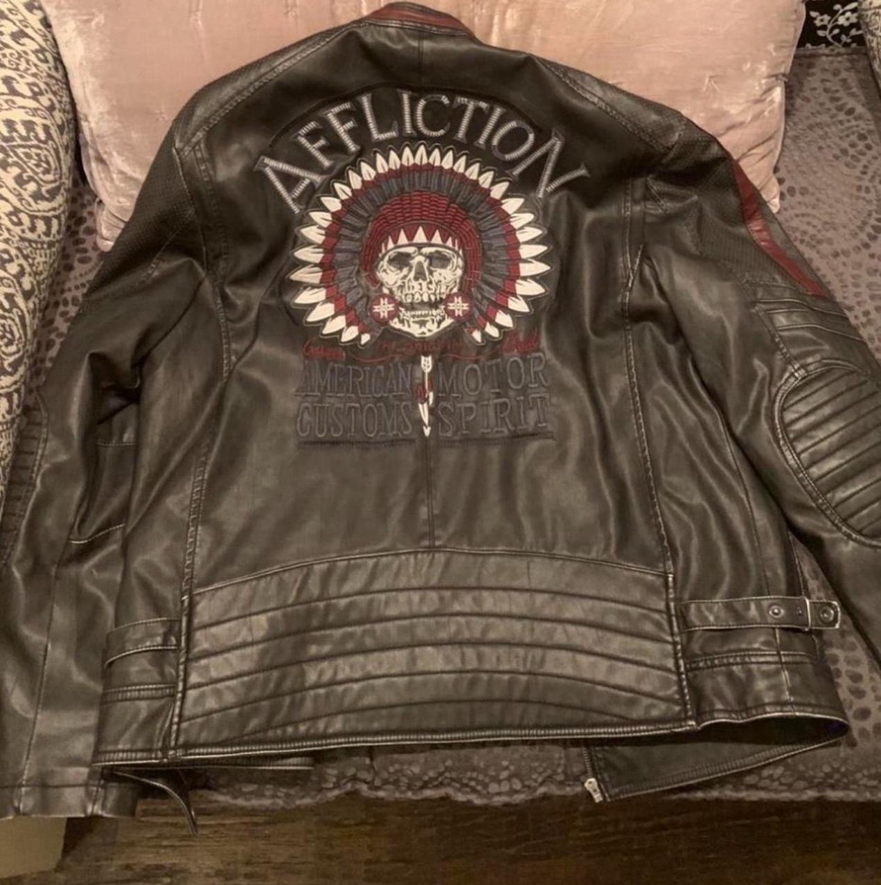 Affliction Leather Biker Jacket