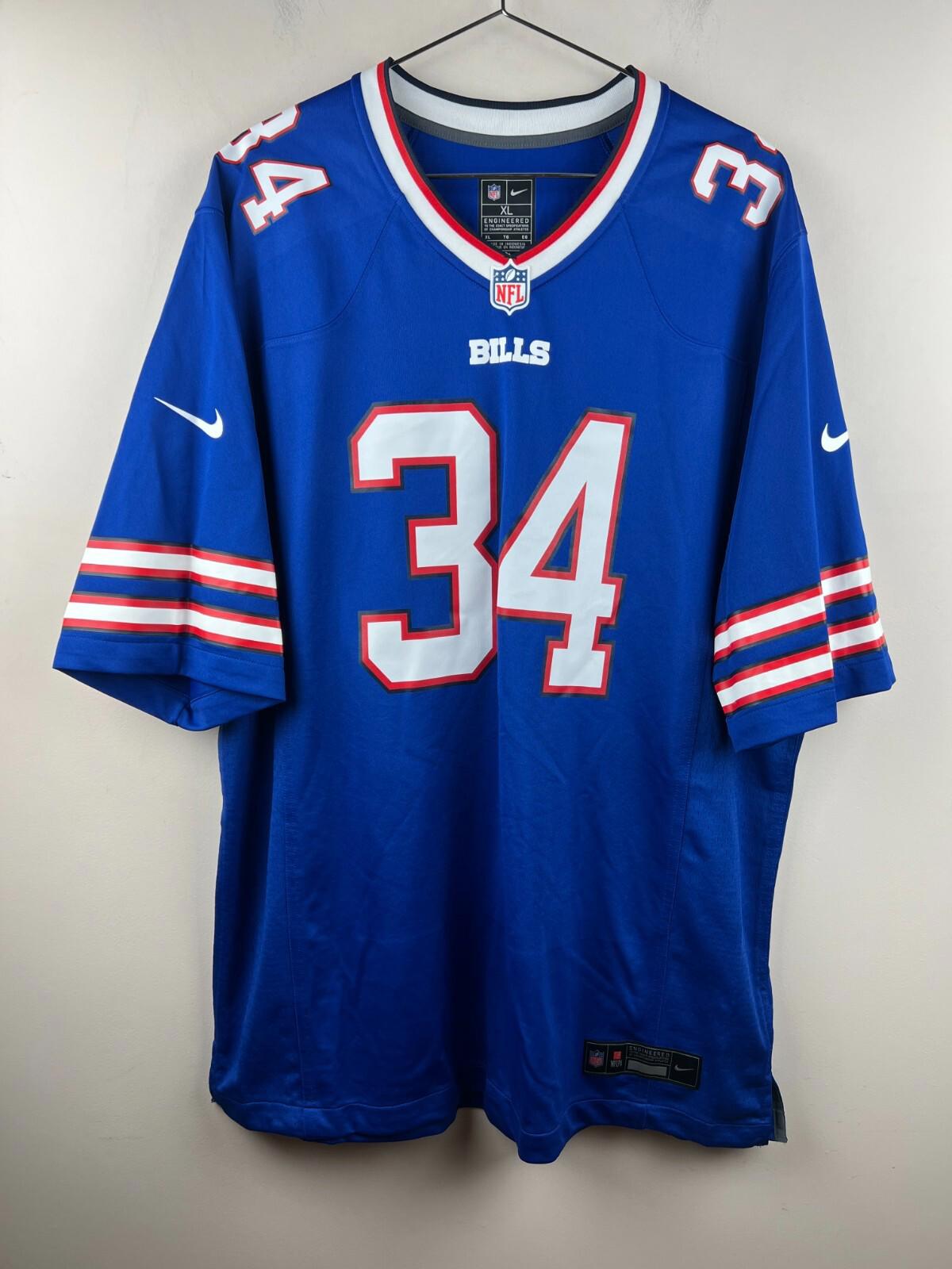 NWOT Buffalo Bills Thurman Thomas #34 Jersey Nike NFL Blue Mens XL 2024