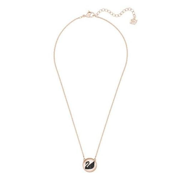 Swarovski HALL SWAN PENDANT, Gray, Rose Gold - 5382446