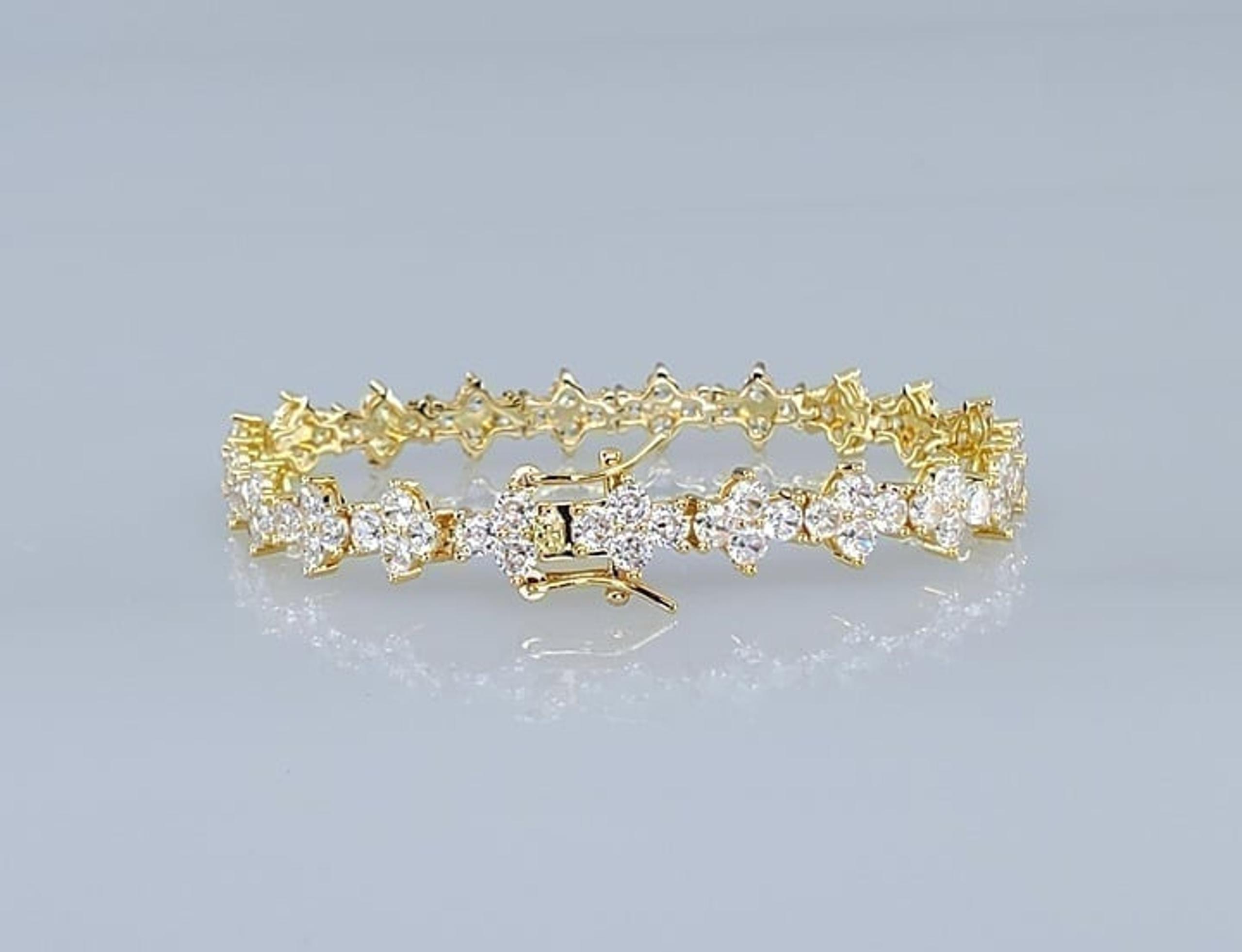 14K Gold 2ct Diamond Womens 8" Tennis Bracelet 14 Karat Silver 2 ct Jewelry NEW