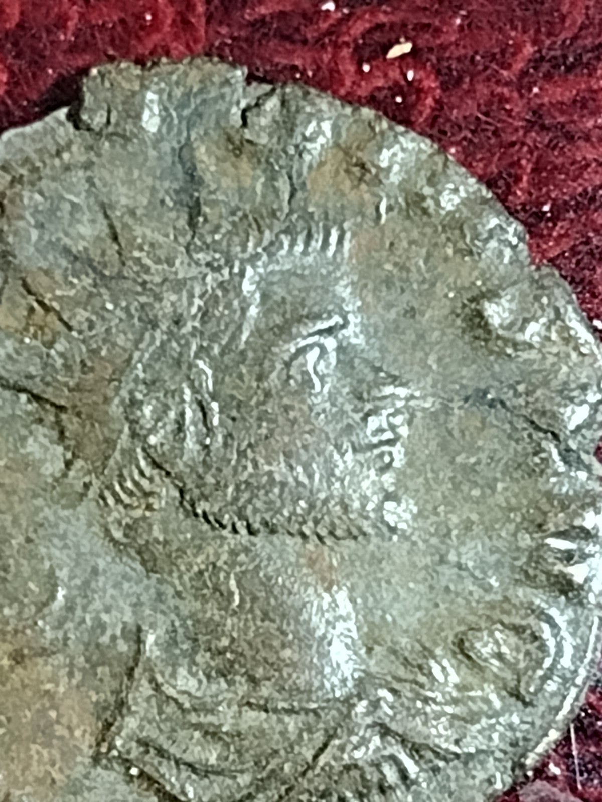 Anicent Roman empire minted coin.