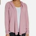 Calia by Carrie Underwood Womens Small Effortless Wrap Hooded Top Mesa Rose Pink