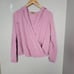 Calia by Carrie Underwood Womens Small Effortless Wrap Hooded Top Mesa Rose Pink