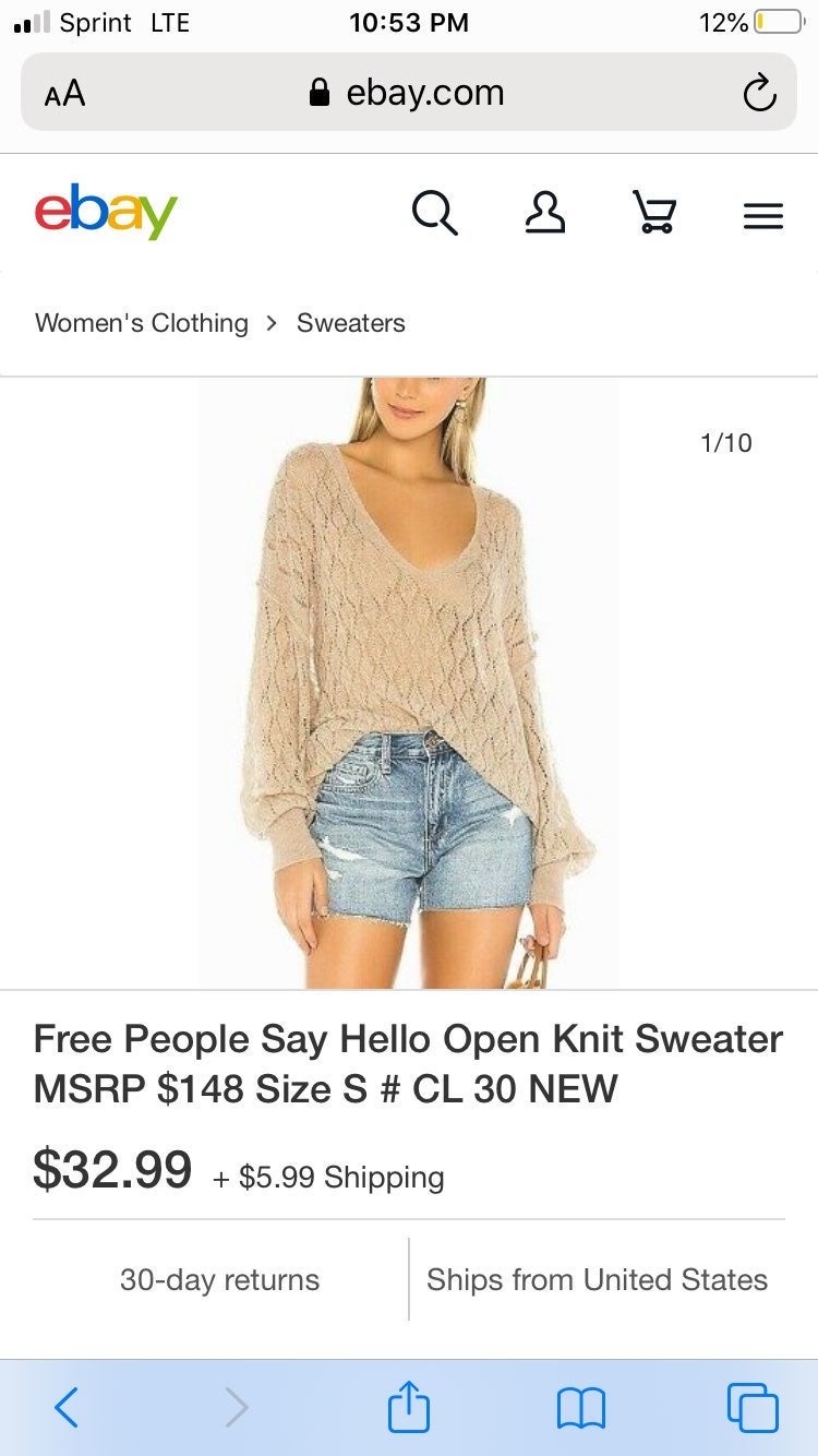 NWT Free People Say Hello Tunic
