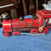 Vintage Western Locomotive Red Tin Train !!!!