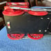 Vintage Western Locomotive Red Tin Train !!!!