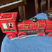 Vintage Western Locomotive Red Tin Train !!!!