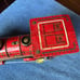 Vintage Western Locomotive Red Tin Train !!!!