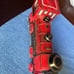 Vintage Western Locomotive Red Tin Train !!!!