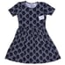 LuLaRoe Womens Dress Size 2XL Amelia Black White Lace Print Floral 2X XXL NWT