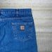 Vintage Carhartt Jeans Baggy Wide Leg Fit Medium Wash Denim Flannel Lined 90s