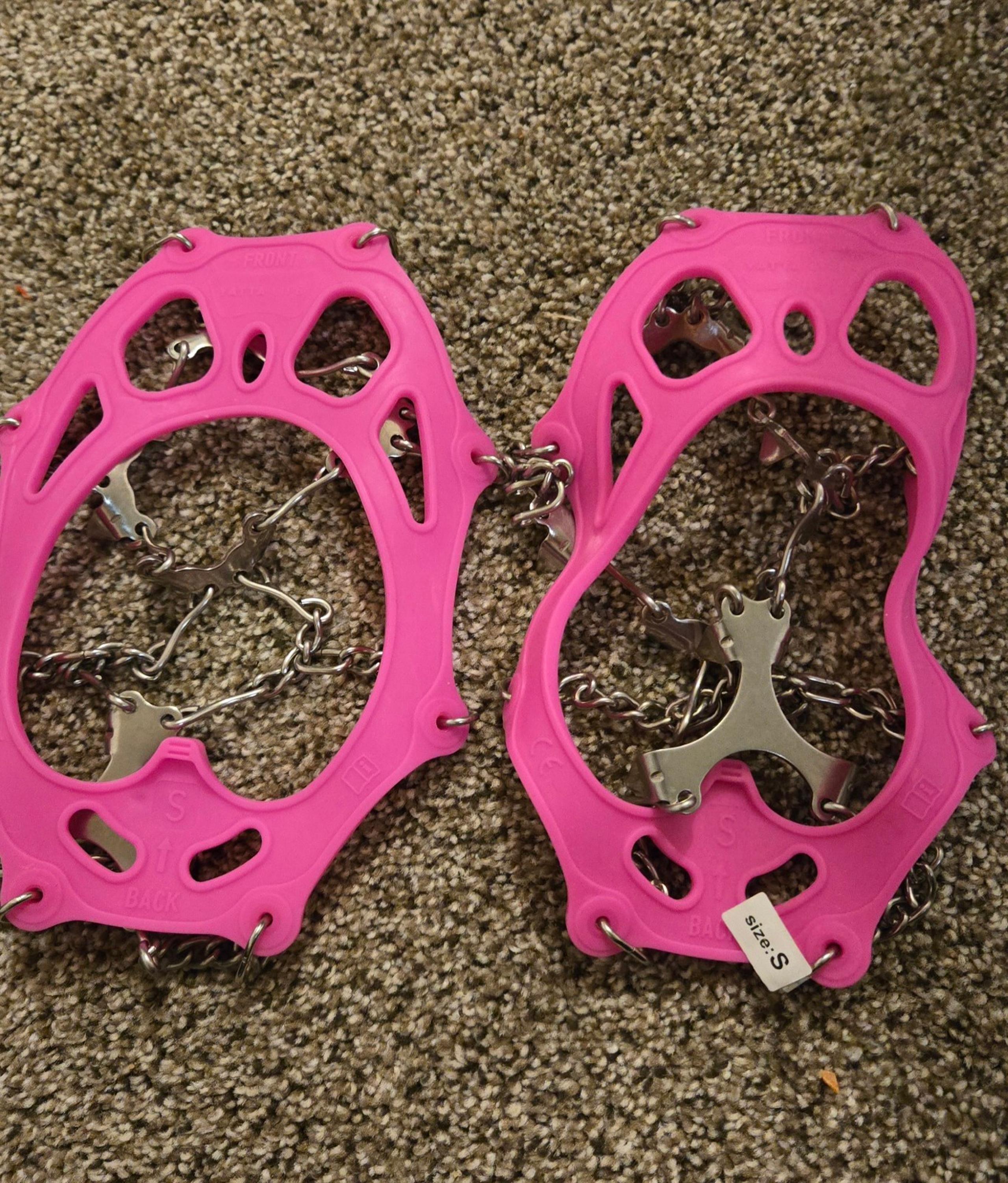 Yatta Life Women's Spikes Stainless Steel Crampons Anti Slip Winter Grippers S