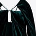 NWT ZARA VELVET DRESS/ DARK GREEN
