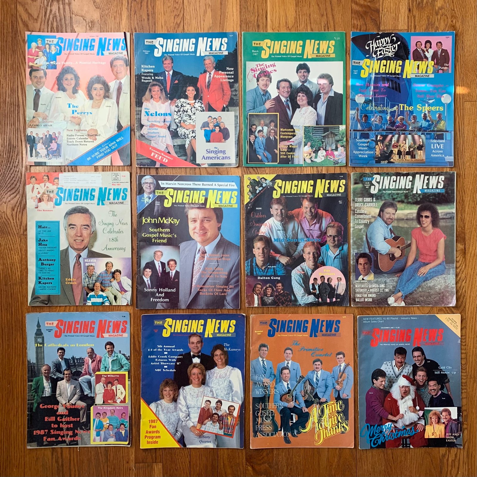 VINTAGE 1987 Singing News Magazine Lot-Entire Year