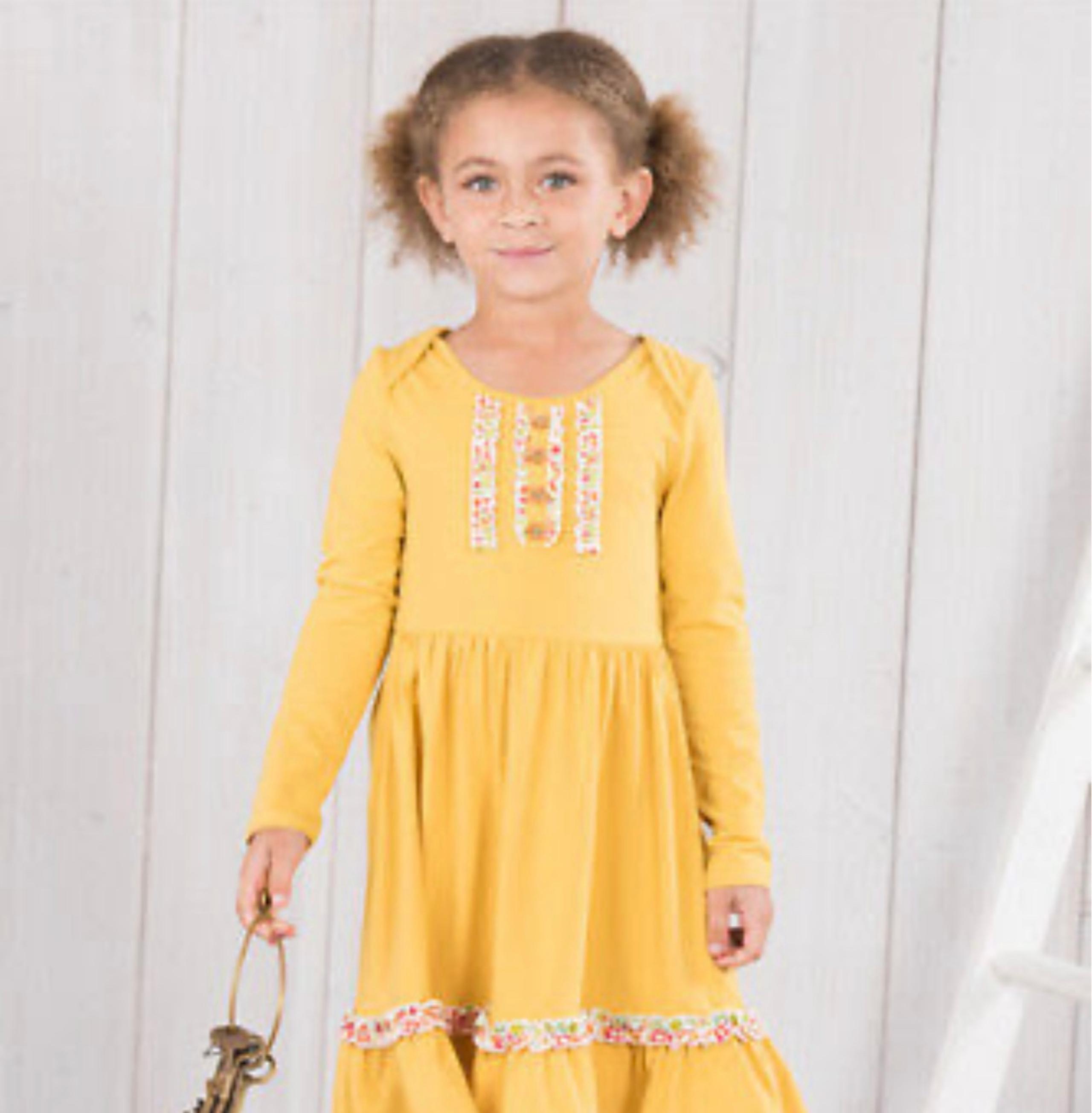 Matilda Jane Vault Good Vibes Lap Dress The Adventure Begins Yellow Size 4