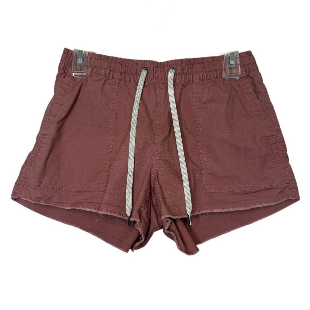 Vuori women's size small S Vintage Ripstop DuraTerra raw hem athletic shorts