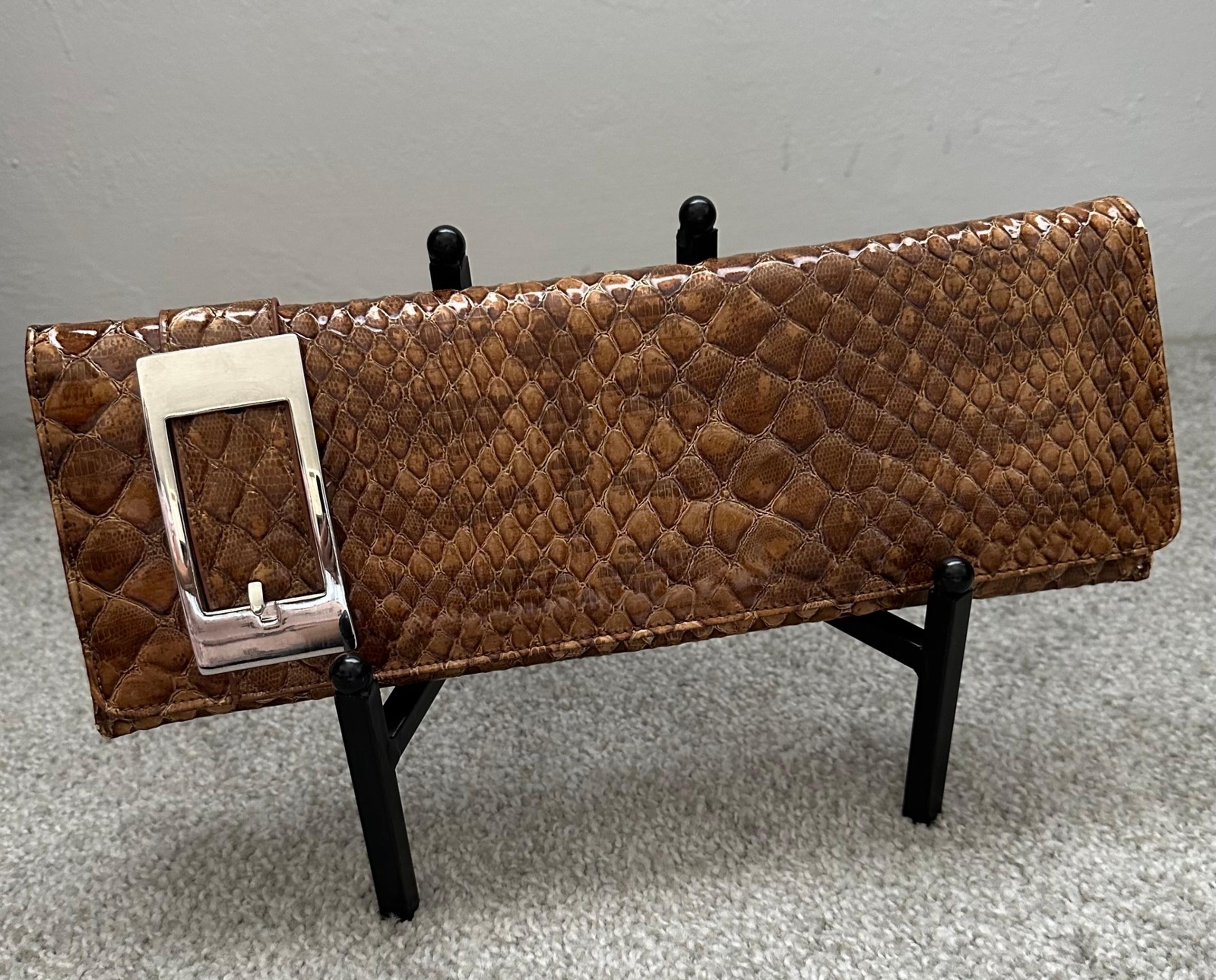 Big Buddha Croc Clutch Handbag