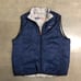 Vintage Y2K Nike Reversible Full Zip Puffer Vest Jacket Men’s XL Navy/Grey