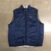 Vintage Y2K Nike Reversible Full Zip Puffer Vest Jacket Men’s XL Navy/Grey