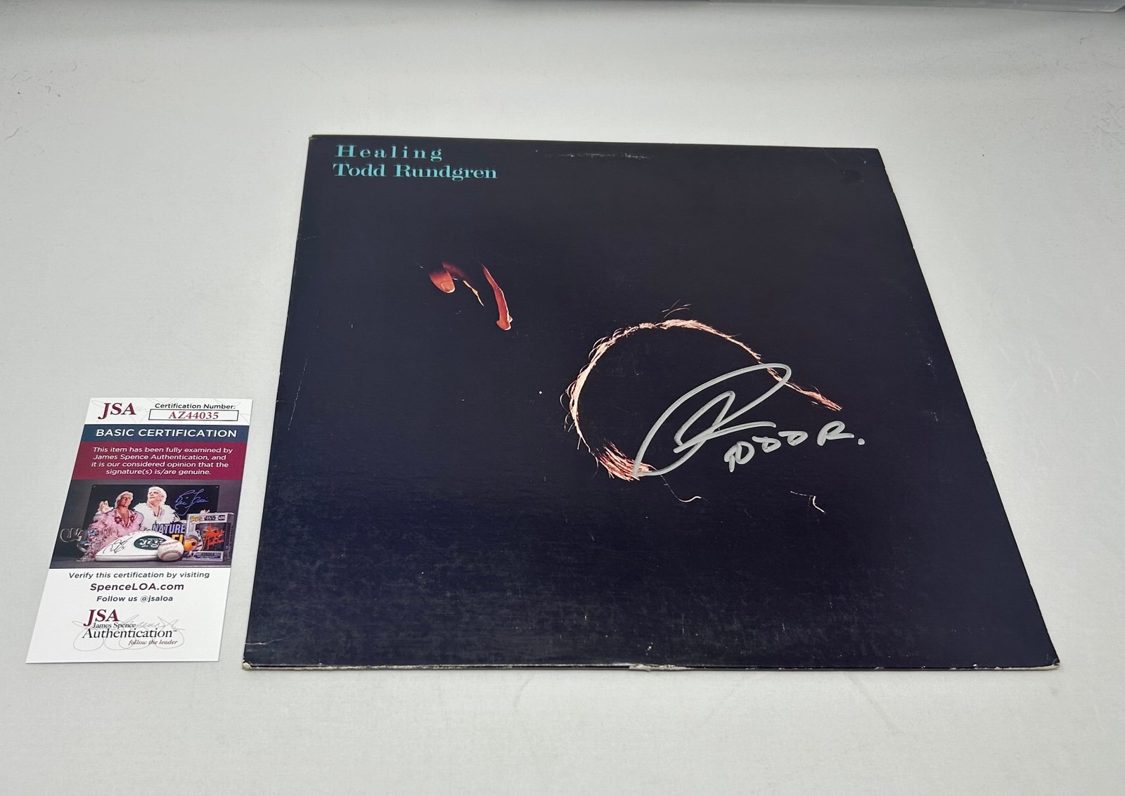 Todd Rundgren signed Healing Album JSA COA