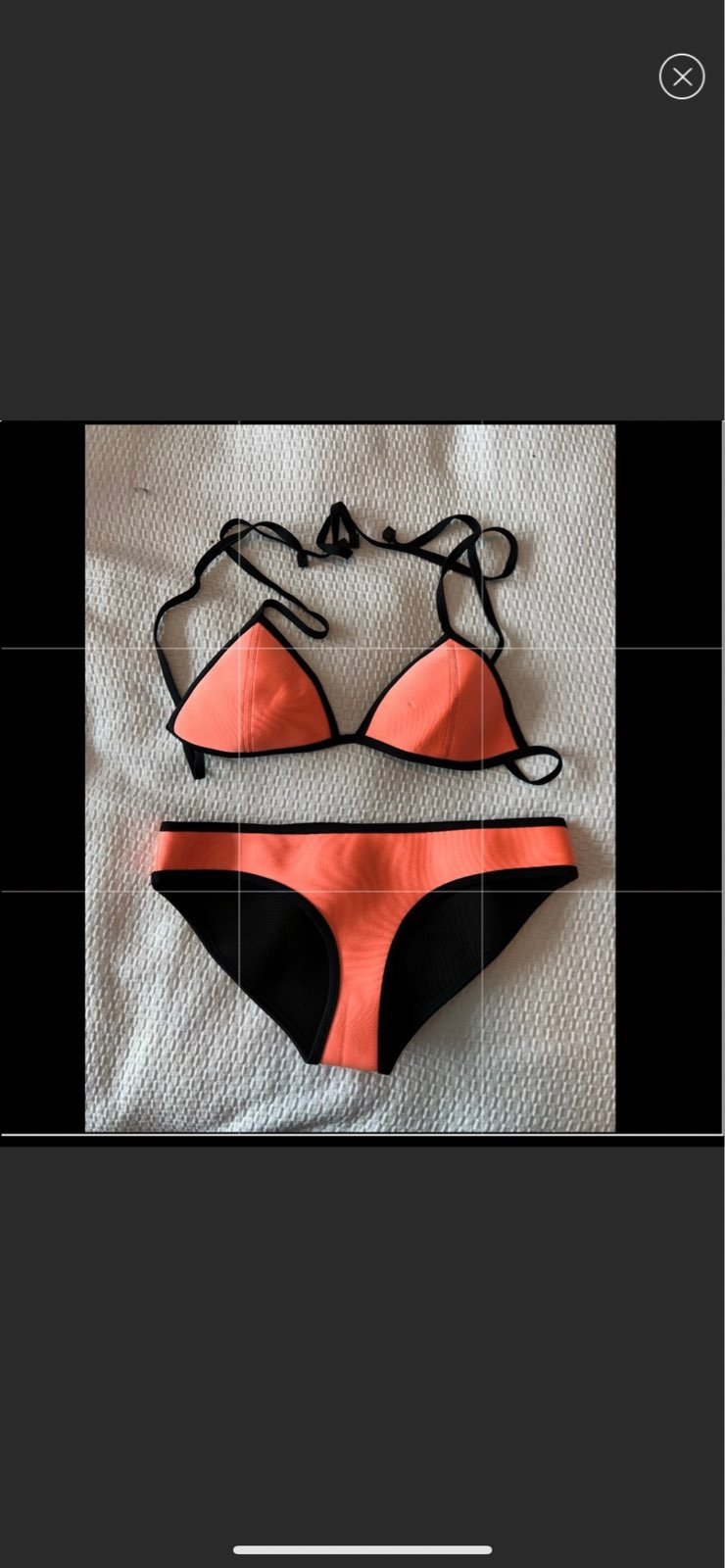 Triangl Neoprene Bikini Set Size M