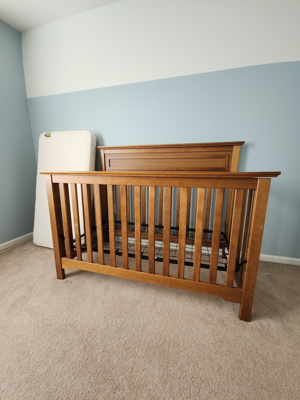 Crib and Reversible Mattress