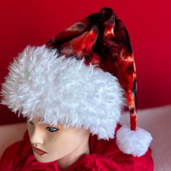 Handcrafted Tie-Dye Santa Hat