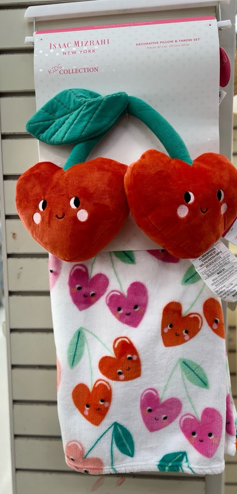 Cherries plush throw !