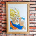 Dragon Ball Illustration with Flames - Part of Officially Published Collection