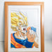 Dragon Ball Illustration with Flames - Part of Officially Published Collection