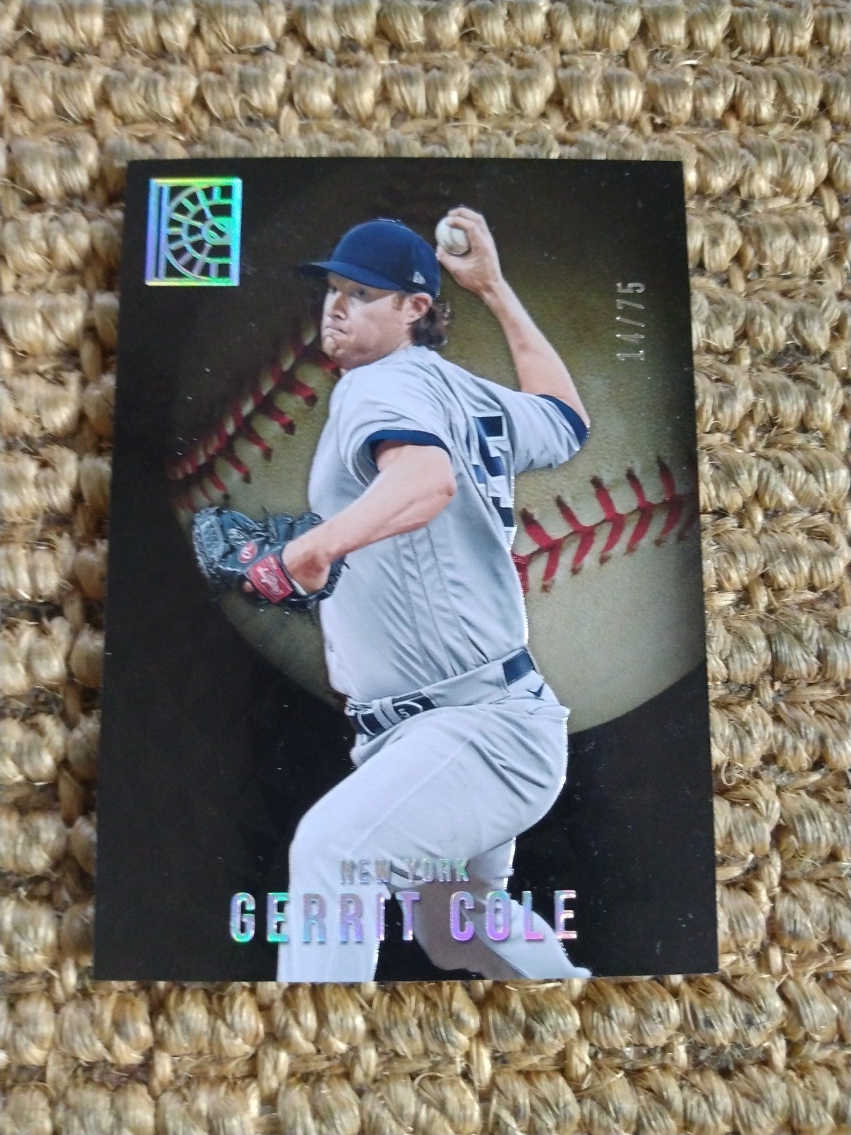 2022 Panini MLB Capstone sp14/75 Gerrit Cole PLATINUM FOIL LUXURY SUITE