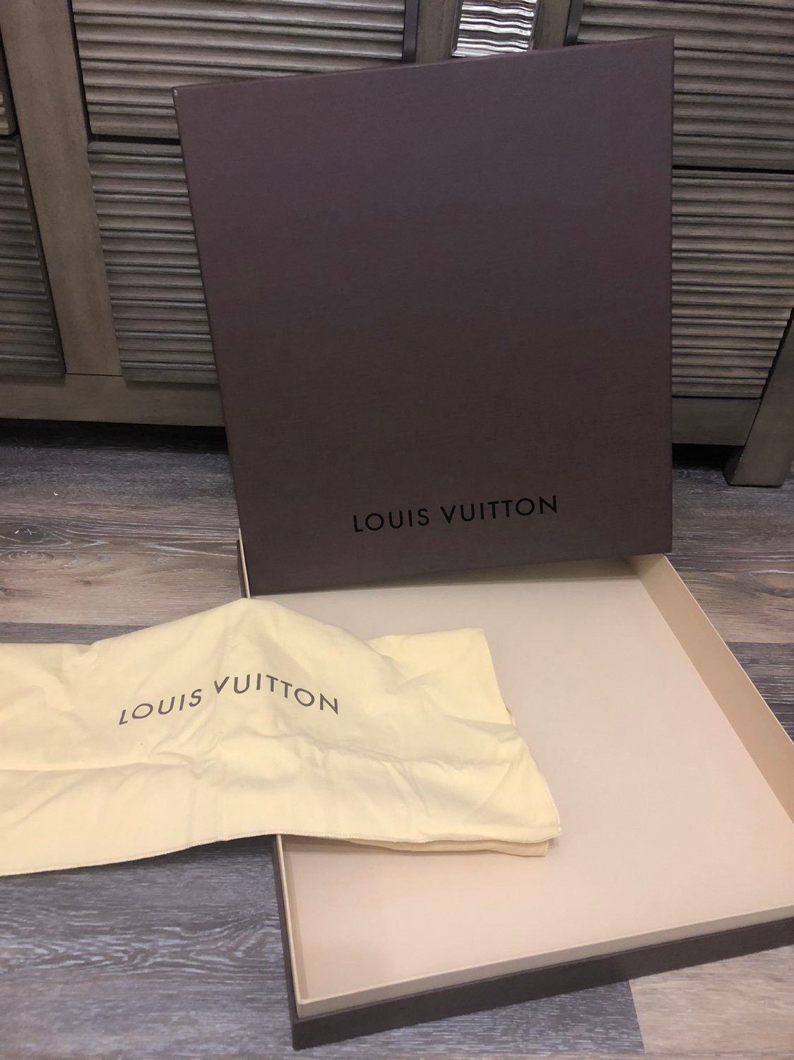 LV empty box and dust bag