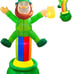 7 FT St Patrick Leprechaun on Rainbow Pot