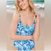 NEW Andie Swim The Amalfi Bluff Blue Floral Print One Piece Swimsuit Size M