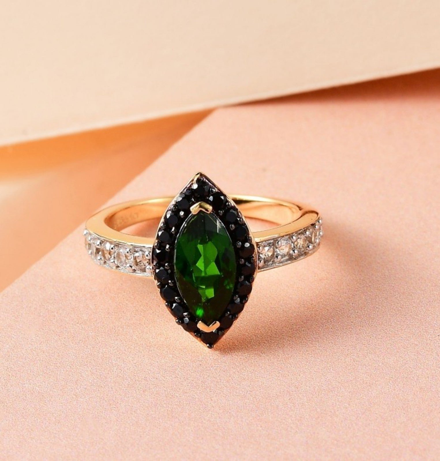 NEW Natural Chrome Diopside & Multi Gemstone Ring Size 9