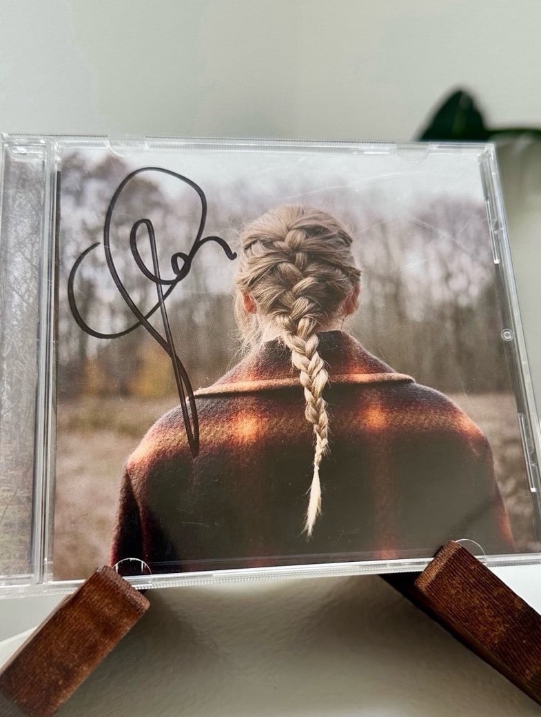 Taylor Swift Signed Evermore CD