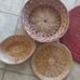 Boho Wicker Basket Wall Set