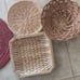 Boho Wicker Basket Wall Set