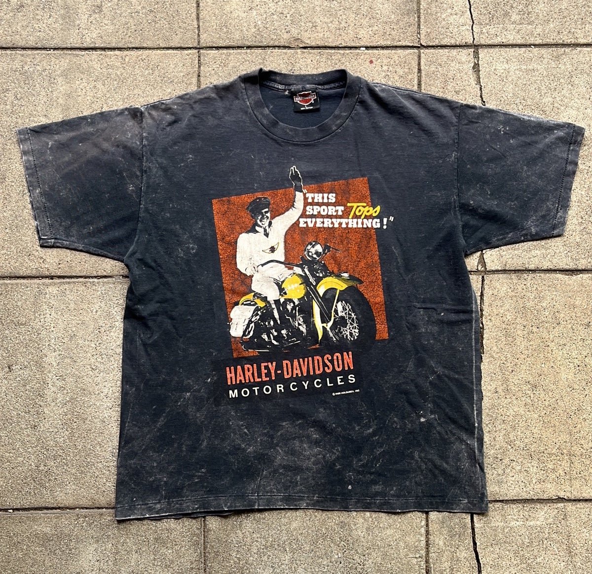 Vintage 1988 Harley Davidson Motorcycles This Sport Tops Everything T-Shirt