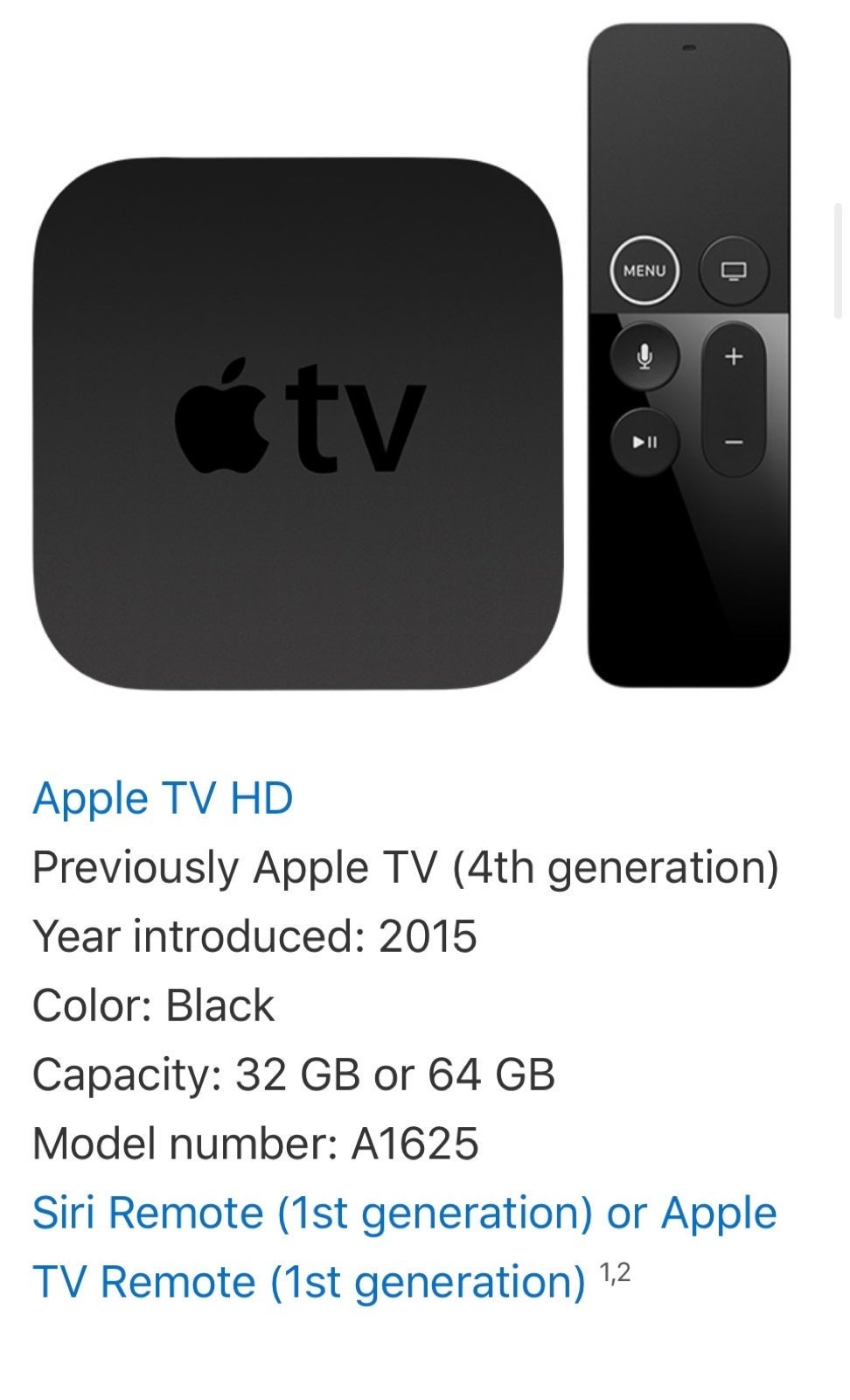 Used Apple TV 64 gb