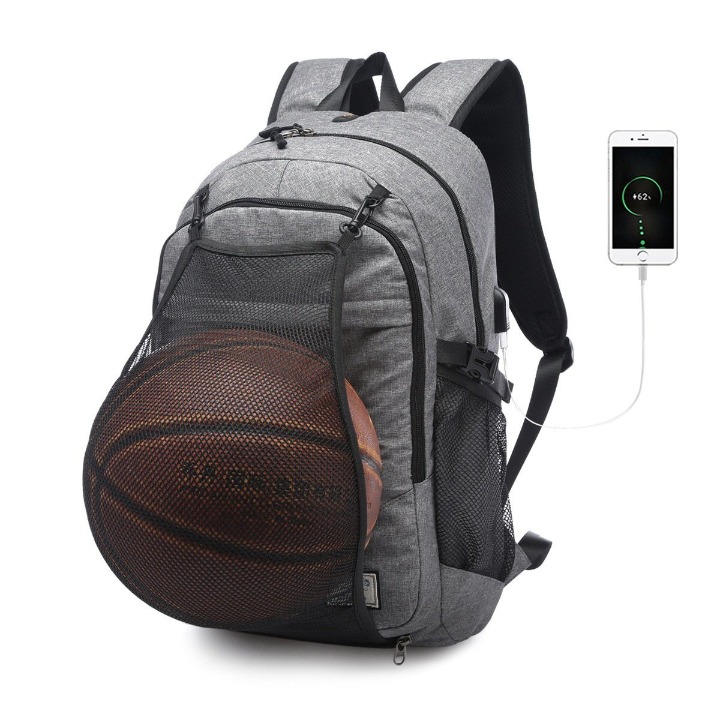 Charging Basketball Travel Schoolbag Waterproof Sports Duffle Gym Custom Sports